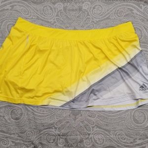 Adidas adiZero Skirt Skort - Vivid Yllw/Tech Grey